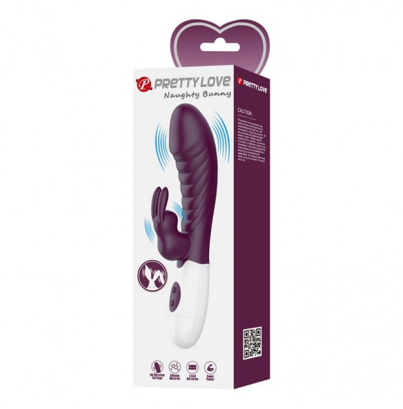 Pretty Love - Naughty Bunny Powerful Vibrating Massager Wand (Battery - Purple) Pretty Love - Naughty Bunny Powerful Vibrating Massager Wand (Battery - Purple)